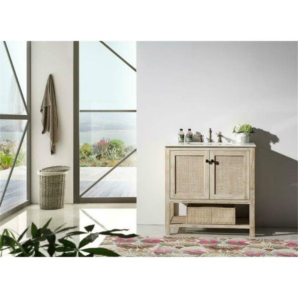 Legion Furniture 36 In. - Solid Wood Sink Vanity With Marble Top - No Faucet Included WH5136